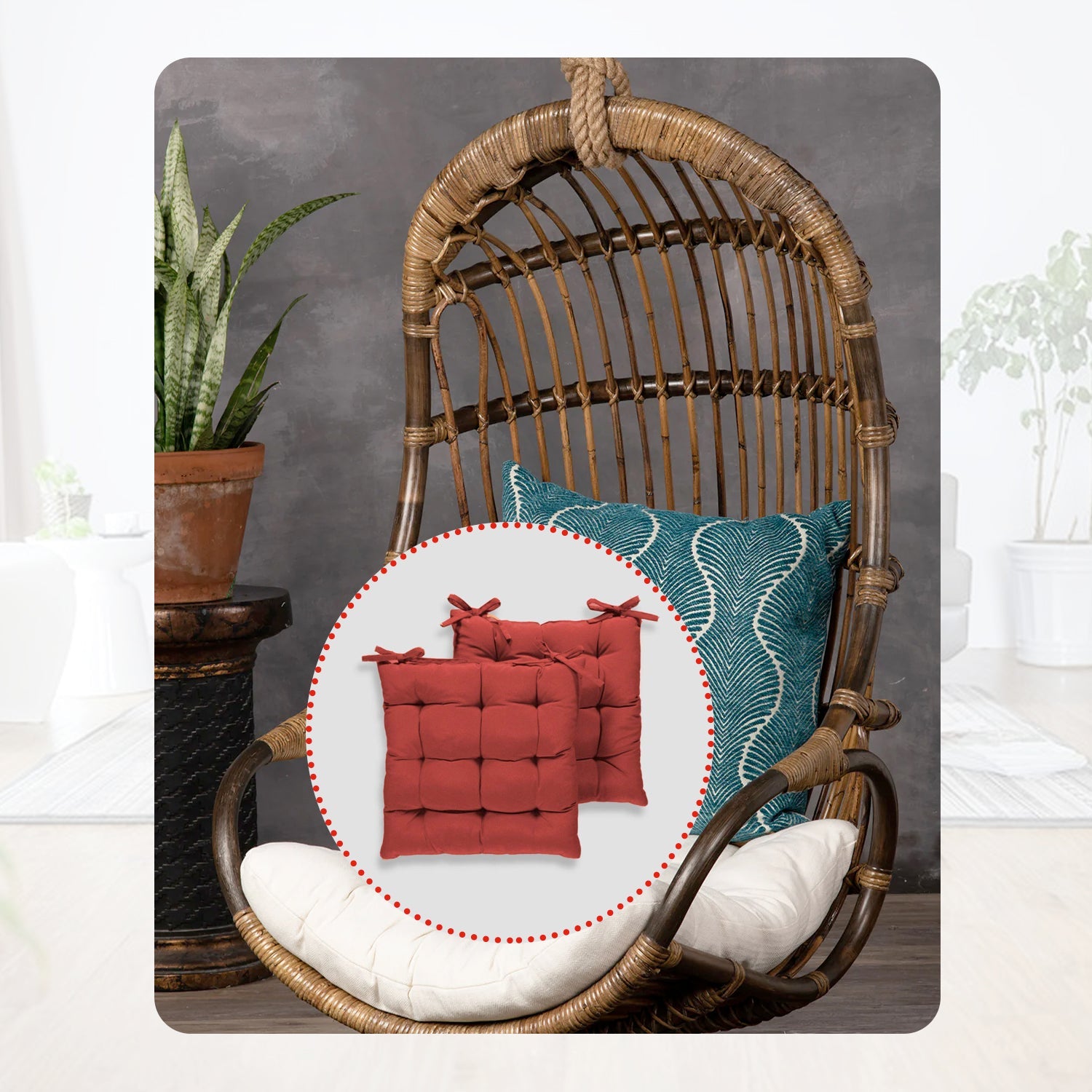 9037 Square Chair Pad Seat Cushion for Car Pad, Indoor/Outdoor with Ties (15 inch) DeoDap 9037 Square Chair Pad Seat Cushion for Car Pad, Indoor/Outdoor with Ties (15 inch) DeoDap